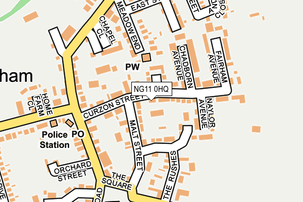NG11 0HQ map - OS OpenMap – Local (Ordnance Survey)