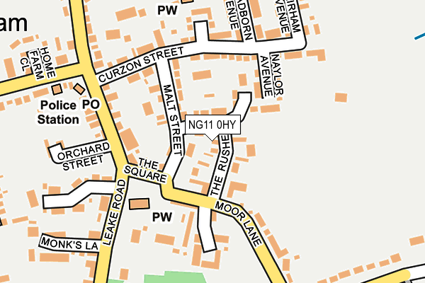 NG11 0HY map - OS OpenMap – Local (Ordnance Survey) NG11 0HY map - OS OpenMap – Local (Ordnance Survey)