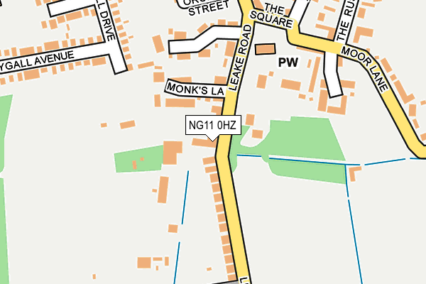 NG11 0HZ map - OS OpenMap – Local (Ordnance Survey) NG11 0HZ map - OS OpenMap – Local (Ordnance Survey)