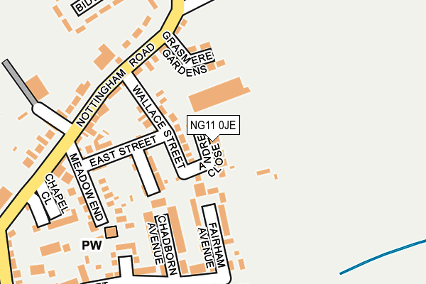 NG11 0JE map - OS OpenMap – Local (Ordnance Survey) NG11 0JE map - OS OpenMap – Local (Ordnance Survey)