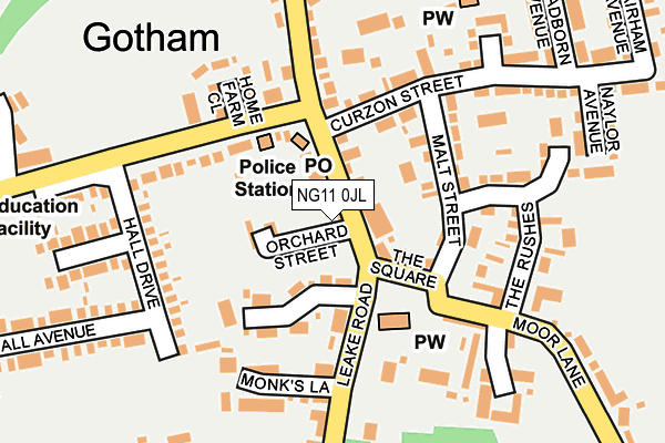 NG11 0JL map - OS OpenMap – Local (Ordnance Survey) NG11 0JL map - OS OpenMap – Local (Ordnance Survey)