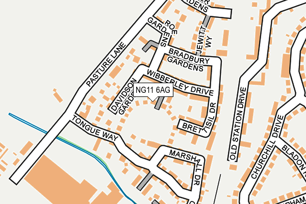 NG11 6AG map - OS OpenMap – Local (Ordnance Survey) NG11 6AG map - OS OpenMap – Local (Ordnance Survey)