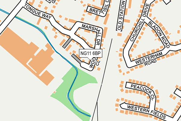 NG11 6BP map - OS OpenMap – Local (Ordnance Survey) NG11 6BP map - OS OpenMap – Local (Ordnance Survey)
