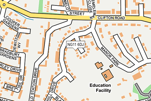 NG11 6DJ map - OS OpenMap – Local (Ordnance Survey) NG11 6DJ map - OS OpenMap – Local (Ordnance Survey)