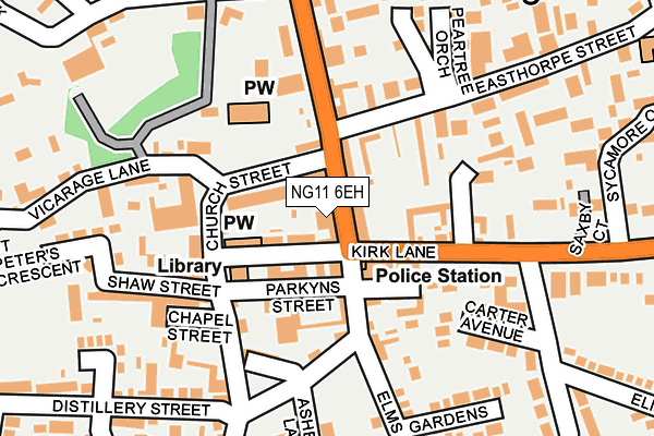 NG11 6EH map - OS OpenMap – Local (Ordnance Survey) NG11 6EH map - OS OpenMap – Local (Ordnance Survey)