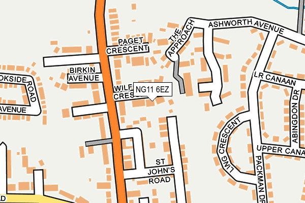 NG11 6EZ map - OS OpenMap – Local (Ordnance Survey) NG11 6EZ map - OS OpenMap – Local (Ordnance Survey)