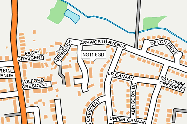 NG11 6GD map - OS OpenMap – Local (Ordnance Survey) NG11 6GD map - OS OpenMap – Local (Ordnance Survey)