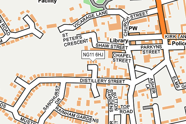 NG11 6HJ map - OS OpenMap – Local (Ordnance Survey) NG11 6HJ map - OS OpenMap – Local (Ordnance Survey)