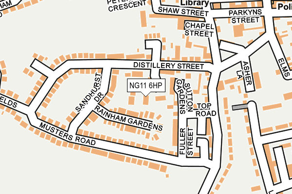NG11 6HP map - OS OpenMap – Local (Ordnance Survey) NG11 6HP map - OS OpenMap – Local (Ordnance Survey)