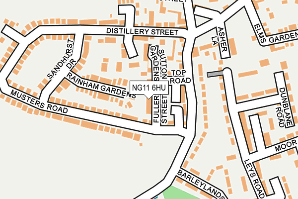 NG11 6HU map - OS OpenMap – Local (Ordnance Survey) NG11 6HU map - OS OpenMap – Local (Ordnance Survey)