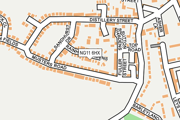NG11 6HX map - OS OpenMap – Local (Ordnance Survey) NG11 6HX map - OS OpenMap – Local (Ordnance Survey)