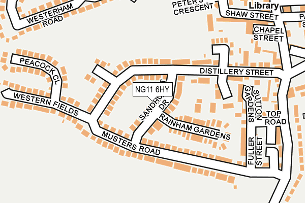 NG11 6HY map - OS OpenMap – Local (Ordnance Survey) NG11 6HY map - OS OpenMap – Local (Ordnance Survey)