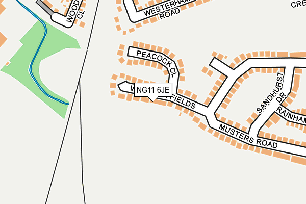 NG11 6JE map - OS OpenMap – Local (Ordnance Survey) NG11 6JE map - OS OpenMap – Local (Ordnance Survey)