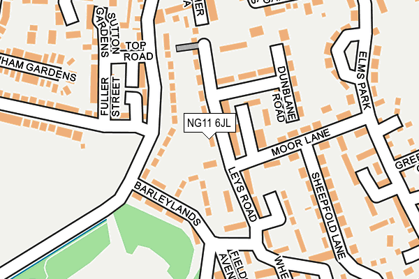 NG11 6JL map - OS OpenMap – Local (Ordnance Survey) NG11 6JL map - OS OpenMap – Local (Ordnance Survey)