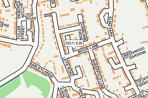 NG11 6JN map - OS OpenMap – Local (Ordnance Survey) NG11 6JN map - OS OpenMap – Local (Ordnance Survey)