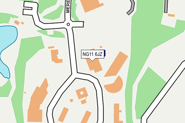 NG11 6JZ map - OS OpenMap – Local (Ordnance Survey) NG11 6JZ map - OS OpenMap – Local (Ordnance Survey)