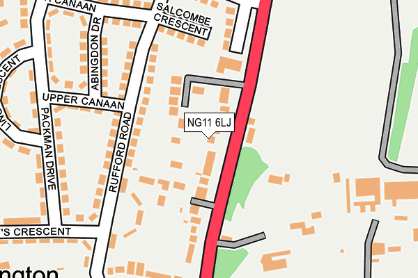 NG11 6LJ map - OS OpenMap – Local (Ordnance Survey) NG11 6LJ map - OS OpenMap – Local (Ordnance Survey)