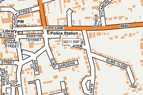 NG11 6NP map - OS OpenMap – Local (Ordnance Survey) NG11 6NP map - OS OpenMap – Local (Ordnance Survey)