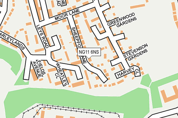 NG11 6NS map - OS OpenMap – Local (Ordnance Survey)