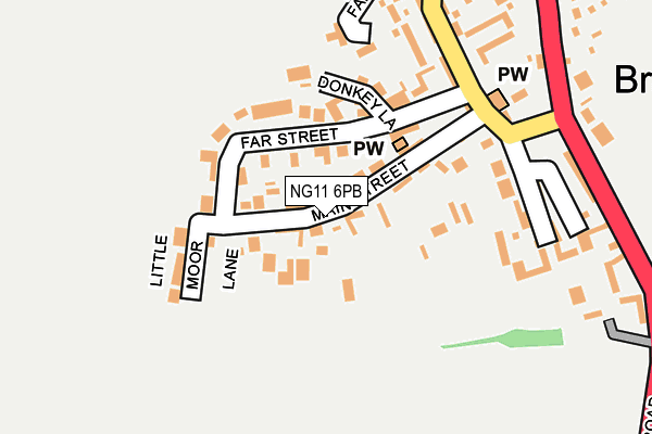 NG11 6PB map - OS OpenMap – Local (Ordnance Survey) NG11 6PB map - OS OpenMap – Local (Ordnance Survey)