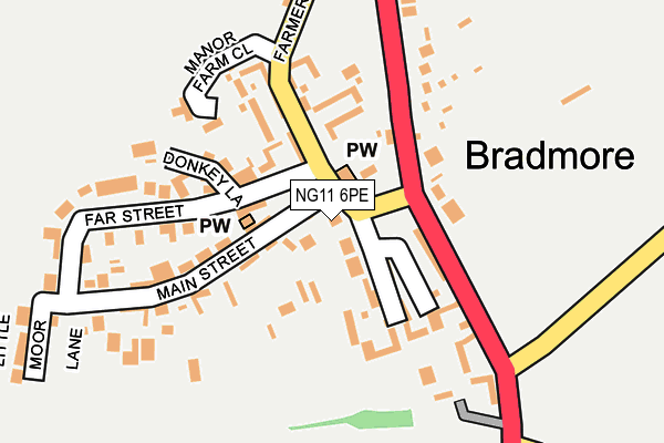 NG11 6PE map - OS OpenMap – Local (Ordnance Survey) NG11 6PE map - OS OpenMap – Local (Ordnance Survey)