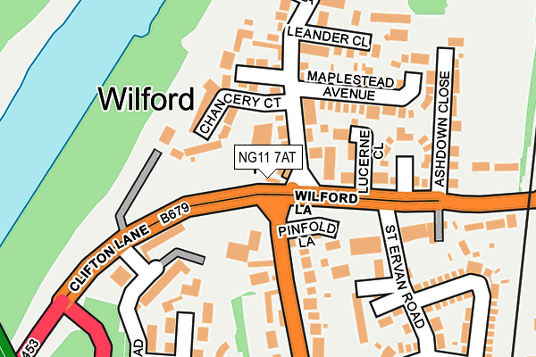 NG11 7AT map - OS OpenMap – Local (Ordnance Survey) NG11 7AT map - OS OpenMap – Local (Ordnance Survey)