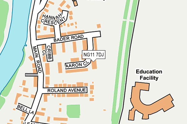 NG11 7DJ map - OS OpenMap – Local (Ordnance Survey) NG11 7DJ map - OS OpenMap – Local (Ordnance Survey)