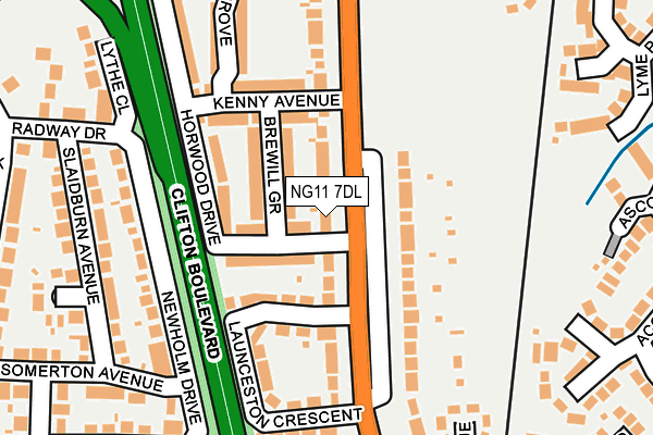 NG11 7DL map - OS OpenMap – Local (Ordnance Survey) NG11 7DL map - OS OpenMap – Local (Ordnance Survey)