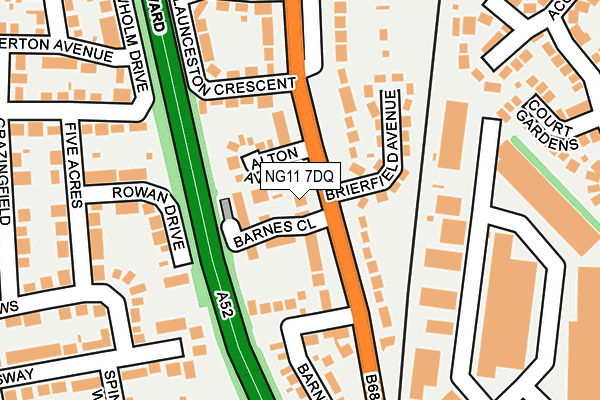 NG11 7DQ map - OS OpenMap – Local (Ordnance Survey) NG11 7DQ map - OS OpenMap – Local (Ordnance Survey)