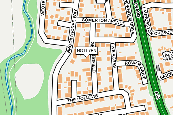 NG11 7FN map - OS OpenMap – Local (Ordnance Survey) NG11 7FN map - OS OpenMap – Local (Ordnance Survey)