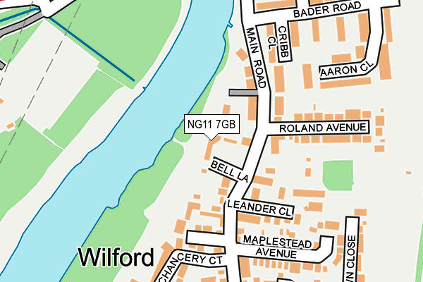 NG11 7GB map - OS OpenMap – Local (Ordnance Survey)