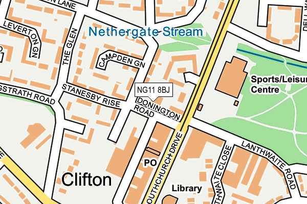 NG11 8BJ map - OS OpenMap – Local (Ordnance Survey) NG11 8BJ map - OS OpenMap – Local (Ordnance Survey)