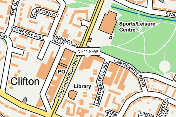 NG11 8EW map - OS OpenMap – Local (Ordnance Survey) NG11 8EW map - OS OpenMap – Local (Ordnance Survey)