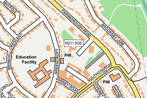 NG11 8GE map - OS OpenMap – Local (Ordnance Survey) NG11 8GE map - OS OpenMap – Local (Ordnance Survey)