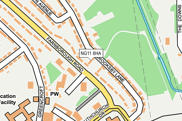 NG11 8HA map - OS OpenMap – Local (Ordnance Survey) NG11 8HA map - OS OpenMap – Local (Ordnance Survey)
