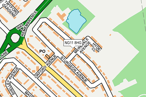 NG11 8HG map - OS OpenMap – Local (Ordnance Survey) NG11 8HG map - OS OpenMap – Local (Ordnance Survey)