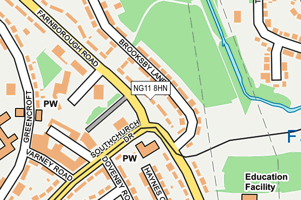 NG11 8HN map - OS OpenMap – Local (Ordnance Survey) NG11 8HN map - OS OpenMap – Local (Ordnance Survey)