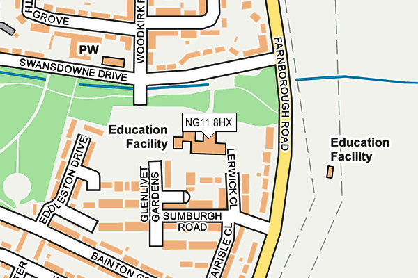 NG11 8HX map - OS OpenMap – Local (Ordnance Survey) NG11 8HX map - OS OpenMap – Local (Ordnance Survey)