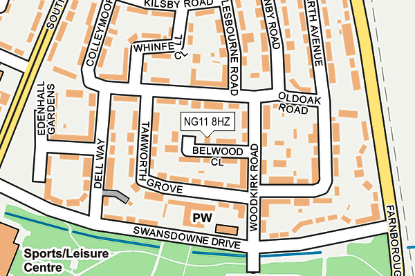 NG11 8HZ map - OS OpenMap – Local (Ordnance Survey) NG11 8HZ map - OS OpenMap – Local (Ordnance Survey)