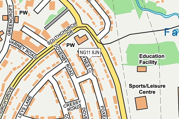 NG11 8JN map - OS OpenMap – Local (Ordnance Survey) NG11 8JN map - OS OpenMap – Local (Ordnance Survey)