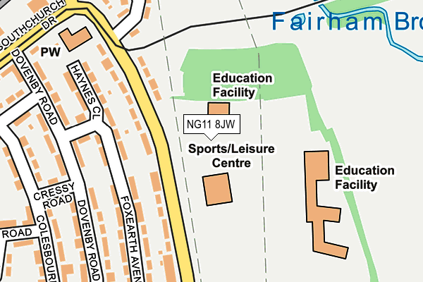 NG11 8JW map - OS OpenMap – Local (Ordnance Survey) NG11 8JW map - OS OpenMap – Local (Ordnance Survey)