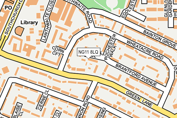 NG11 8LQ map - OS OpenMap – Local (Ordnance Survey) NG11 8LQ map - OS OpenMap – Local (Ordnance Survey)