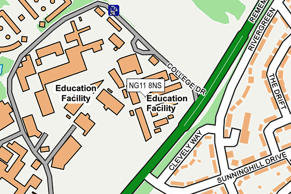NG11 8NS map - OS OpenMap – Local (Ordnance Survey) NG11 8NS map - OS OpenMap – Local (Ordnance Survey)
