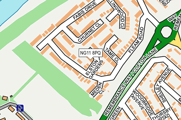 NG11 8PQ map - OS OpenMap – Local (Ordnance Survey) NG11 8PQ map - OS OpenMap – Local (Ordnance Survey)