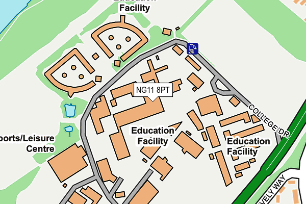 NG11 8PT map - OS OpenMap – Local (Ordnance Survey) NG11 8PT map - OS OpenMap – Local (Ordnance Survey)