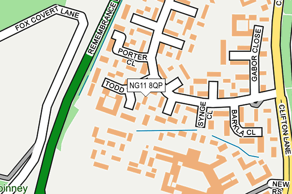 NG11 8QP map - OS OpenMap – Local (Ordnance Survey) NG11 8QP map - OS OpenMap – Local (Ordnance Survey)