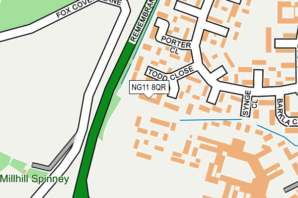 NG11 8QR map - OS OpenMap – Local (Ordnance Survey) NG11 8QR map - OS OpenMap – Local (Ordnance Survey)