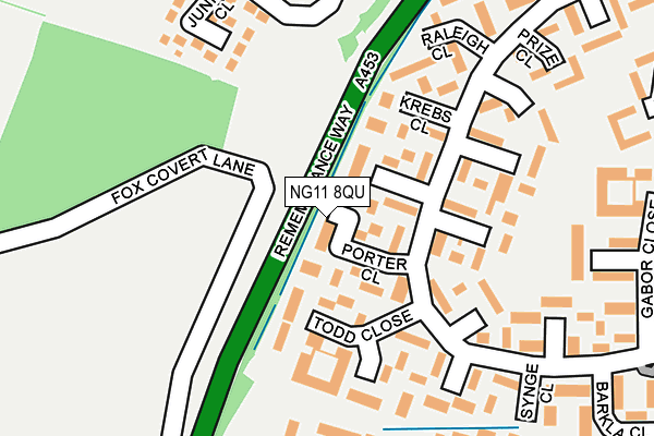 NG11 8QU map - OS OpenMap – Local (Ordnance Survey) NG11 8QU map - OS OpenMap – Local (Ordnance Survey)