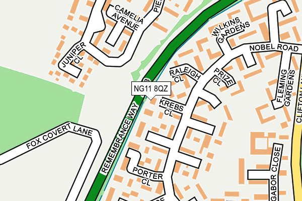 NG11 8QZ map - OS OpenMap – Local (Ordnance Survey) NG11 8QZ map - OS OpenMap – Local (Ordnance Survey)