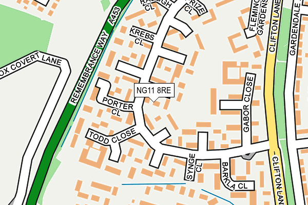 NG11 8RE map - OS OpenMap – Local (Ordnance Survey) NG11 8RE map - OS OpenMap – Local (Ordnance Survey)